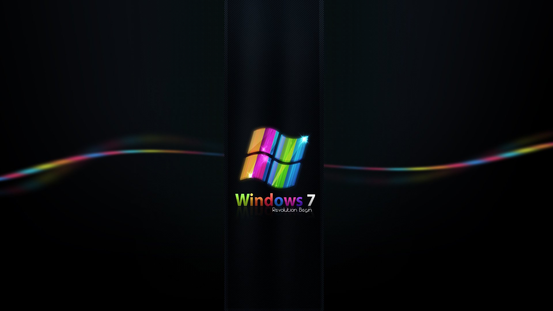 minimalismo windows 7 strisce colorate linea emblemi loghi semplicità stile