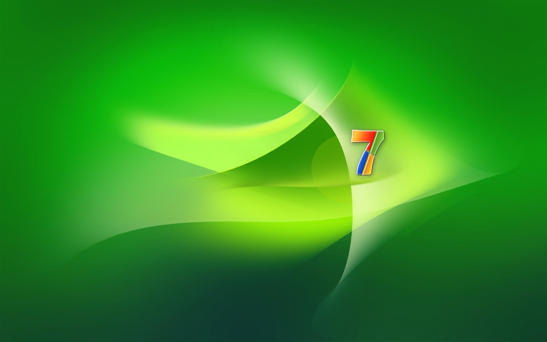 windows seven green