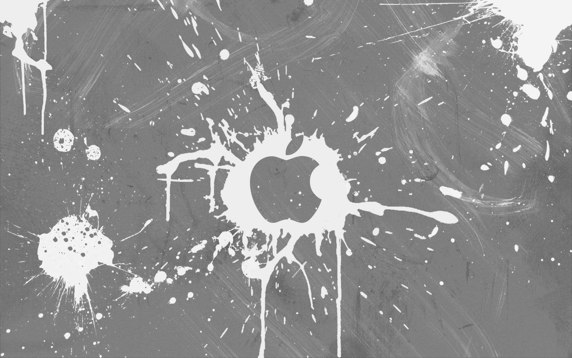 white blots gray wall apple apple logos logos black and white