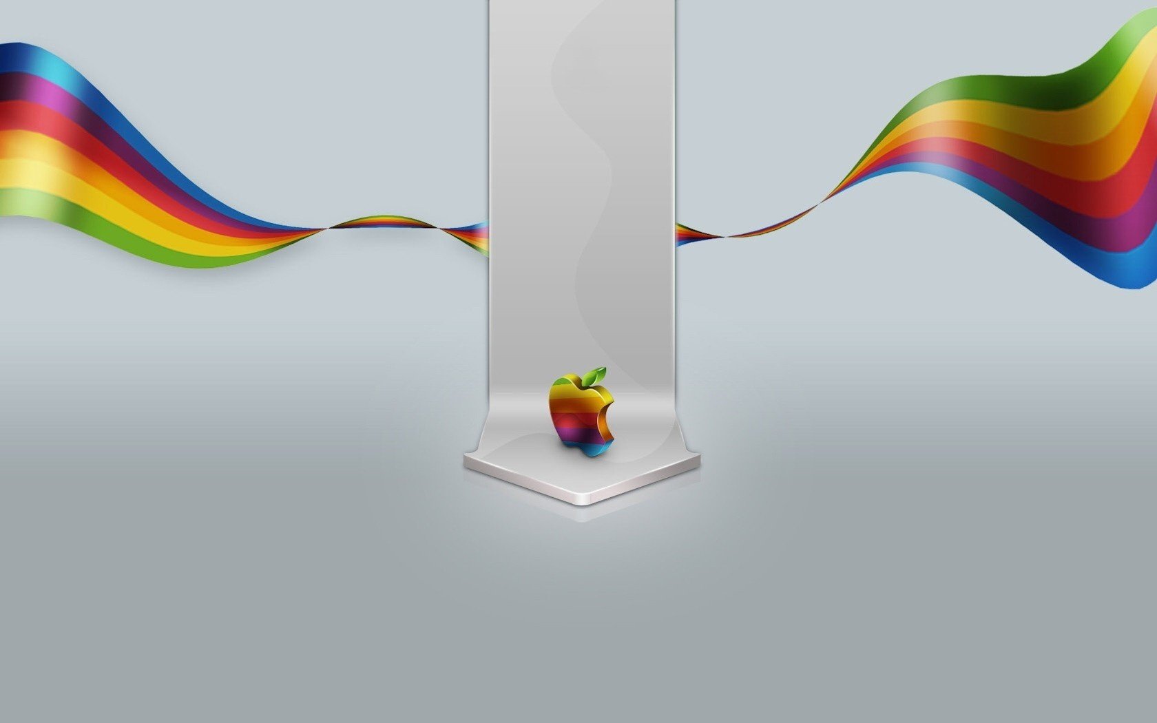 manzana multicolor flecha arco iris apple emblemas logotipos