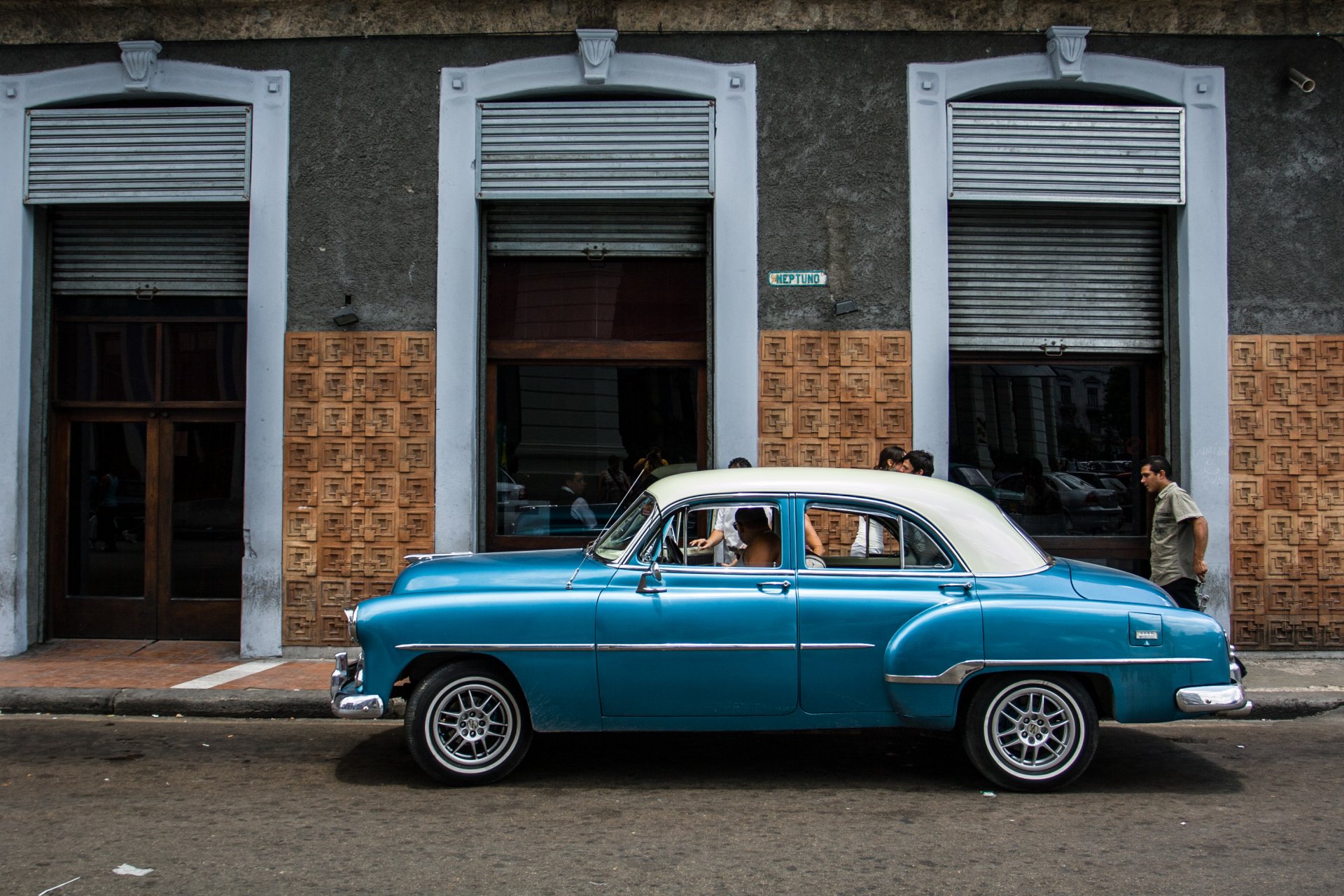 klassisch auto alt straße havanna kuba