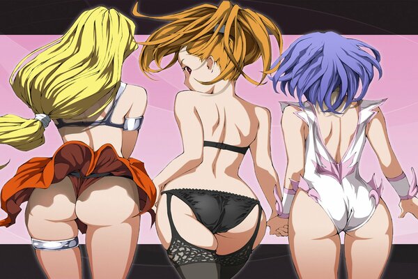 Anime chicas en lencería