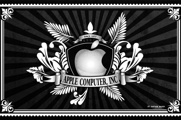 Apple retro brand wallpaper