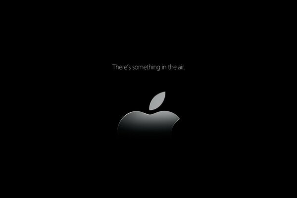 Apple brand on a dark background