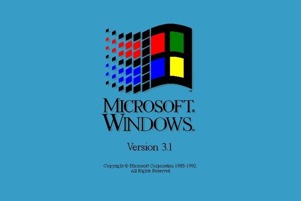 Logo Microsoft Windows na niebieskim ekranie