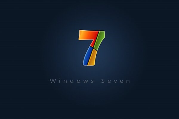 Windows 7-Logo mit gestreifter Textur