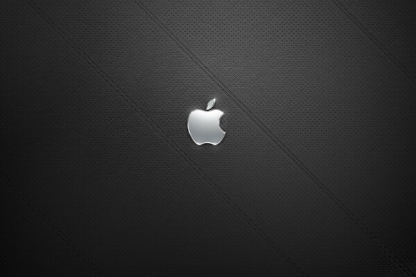 Logo Apple sur fond de texture