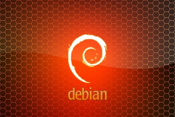 Orange linux debian logo