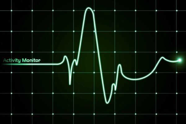 Diagramme vert sur fond noir