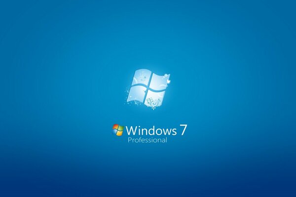 Emblema del sistema operativo Windows su sfondo blu