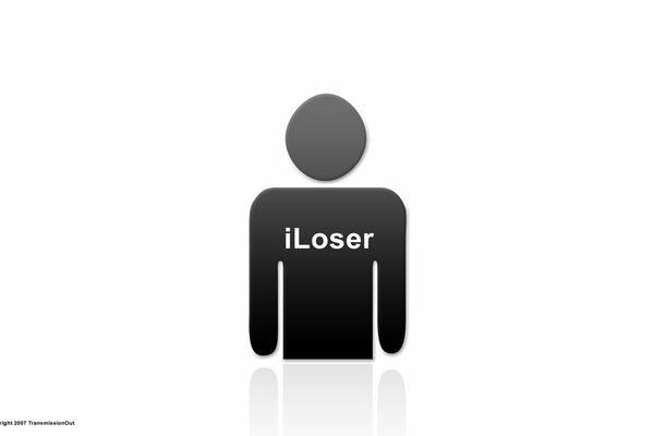 La silueta de un perdedor o una persona muy desafortunada