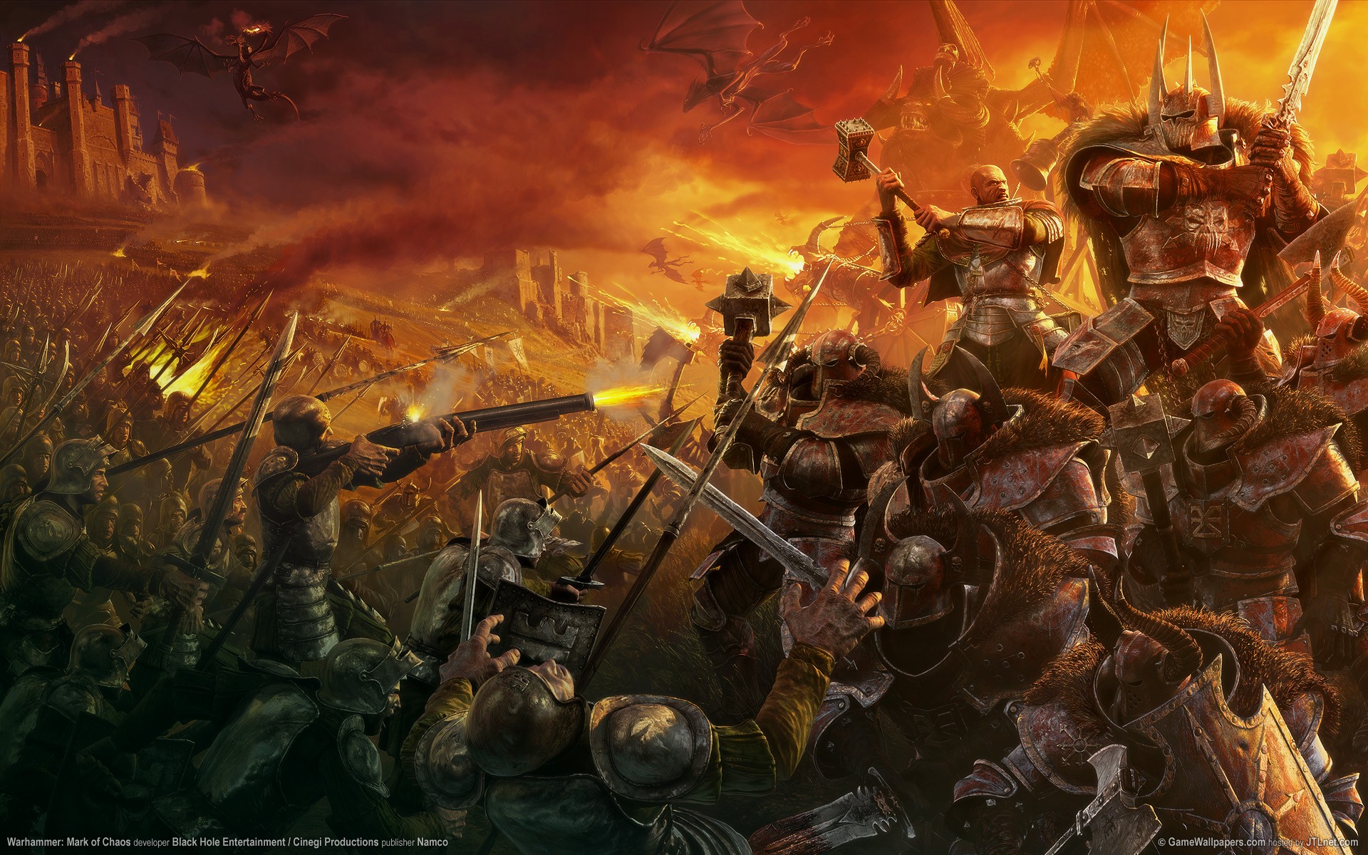 warhammer mark of chaos draghi battaglia eroi