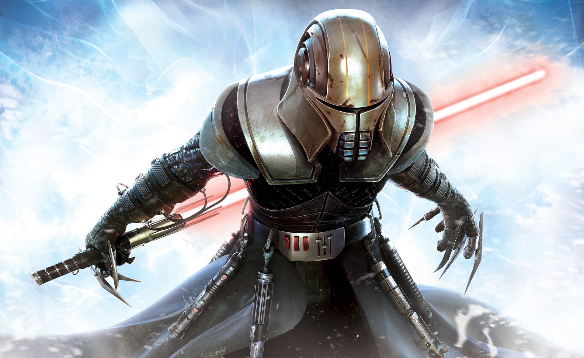 gwiezdne wojny the force unleashed siła nieokiełznana miecz świetlny maska