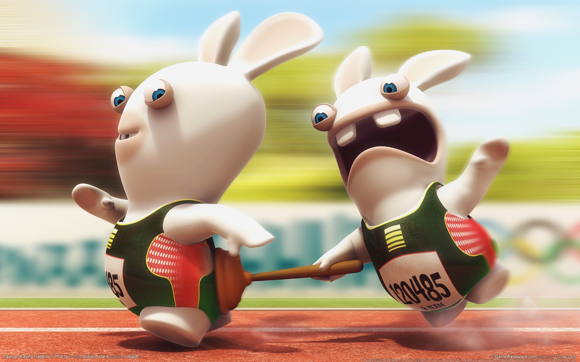 rayman raving rabbids tv party kaninchen wantus sprint