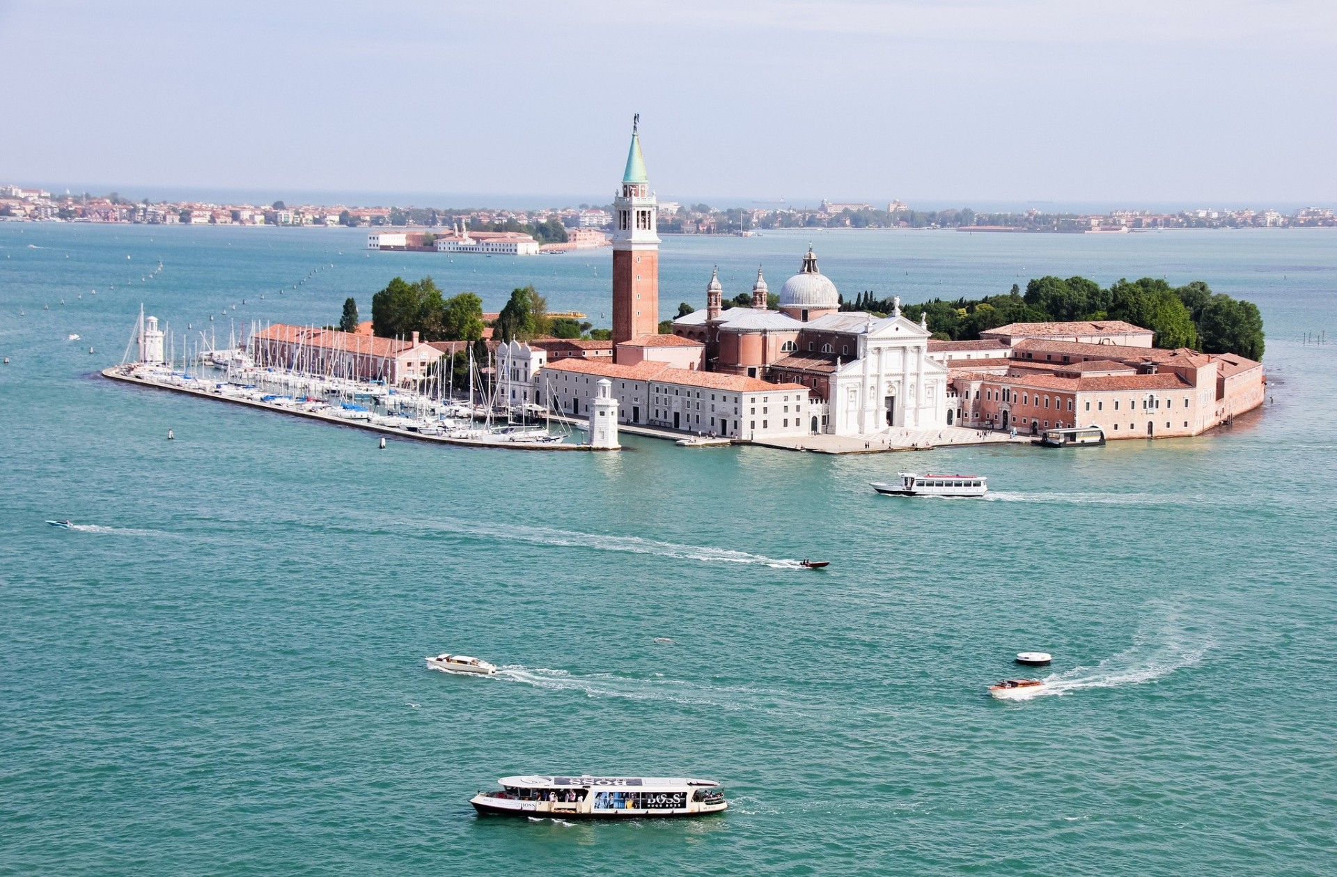 włochy katedra krajobraz wenecja wyspa laguna san giorgio maggiore