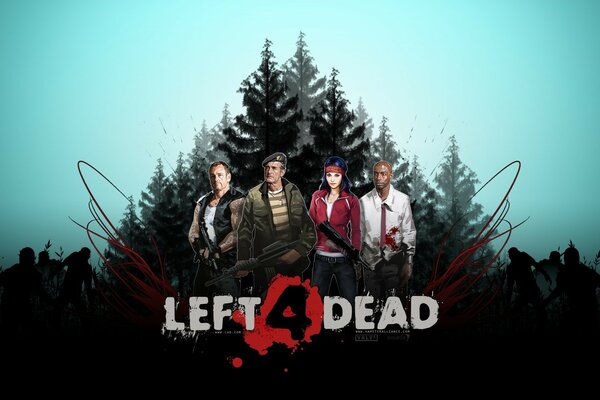 Screensaver of the game left 4 dead 2