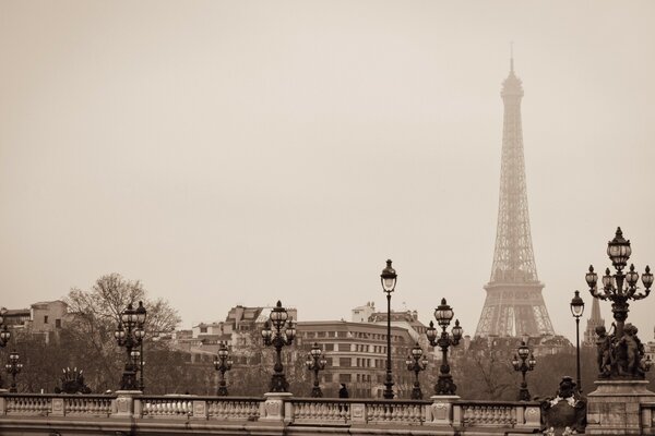 Grunge. Stare zdjęcie. Paryż