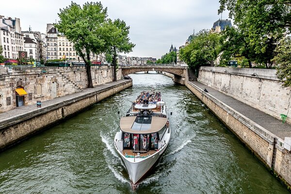 The River Seine . Paris. France