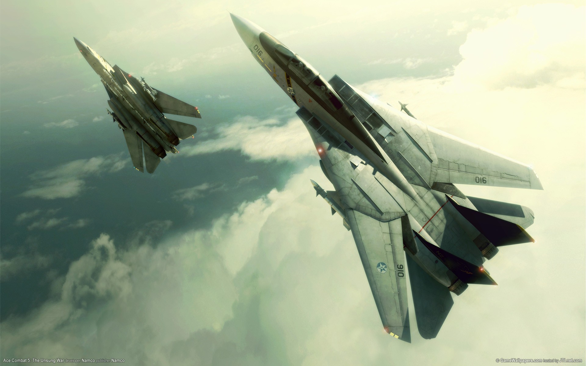 ace combat 5 caccia aereo nuvole