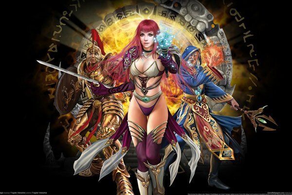 Герои из онлайн игры runes of magic