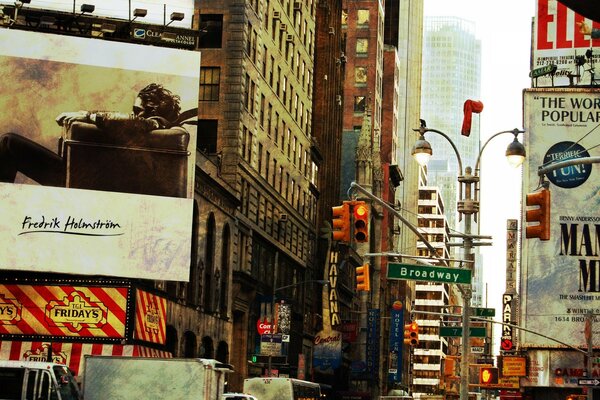 En nueva York, Broadway es la calle de la vida