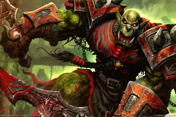 World of warcraft warrior orc