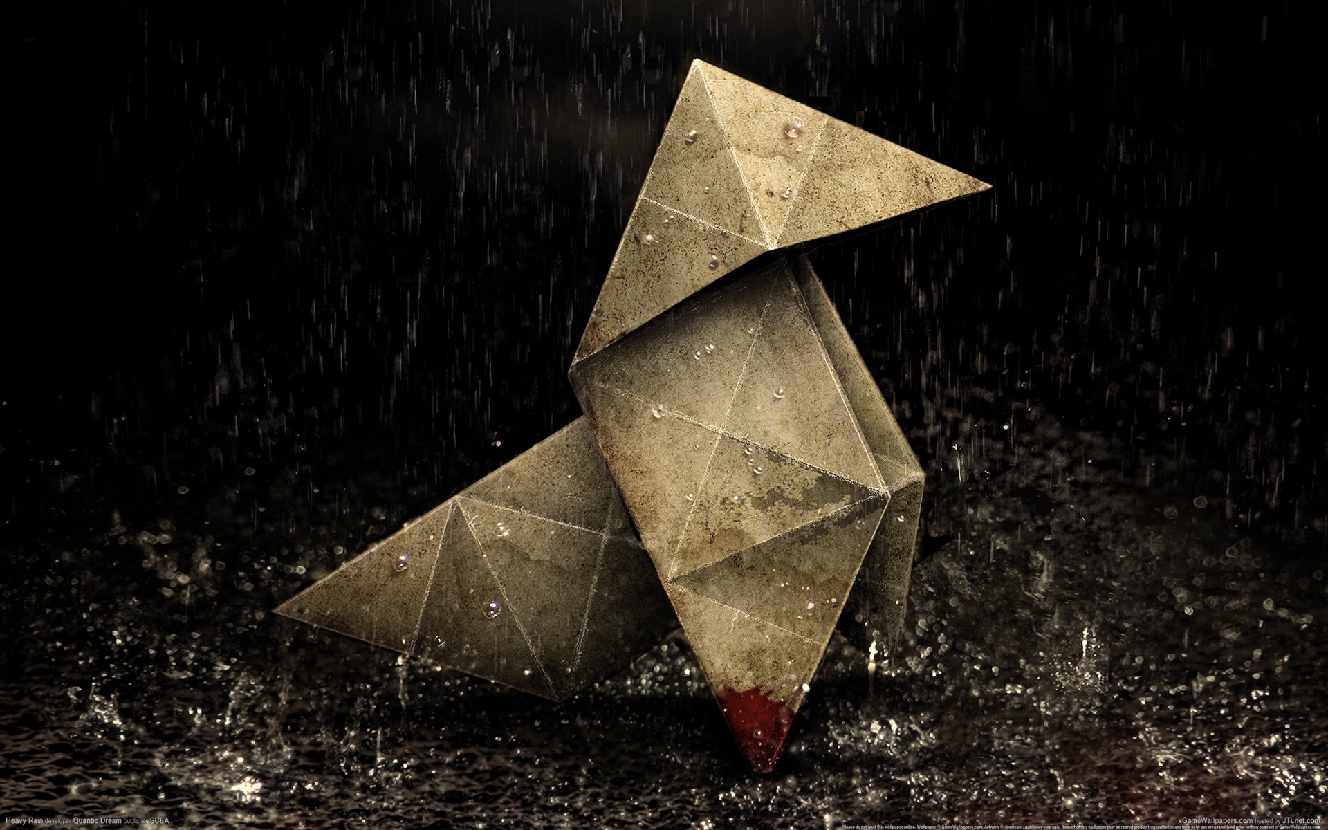 pioggia pesante origami quantic dream