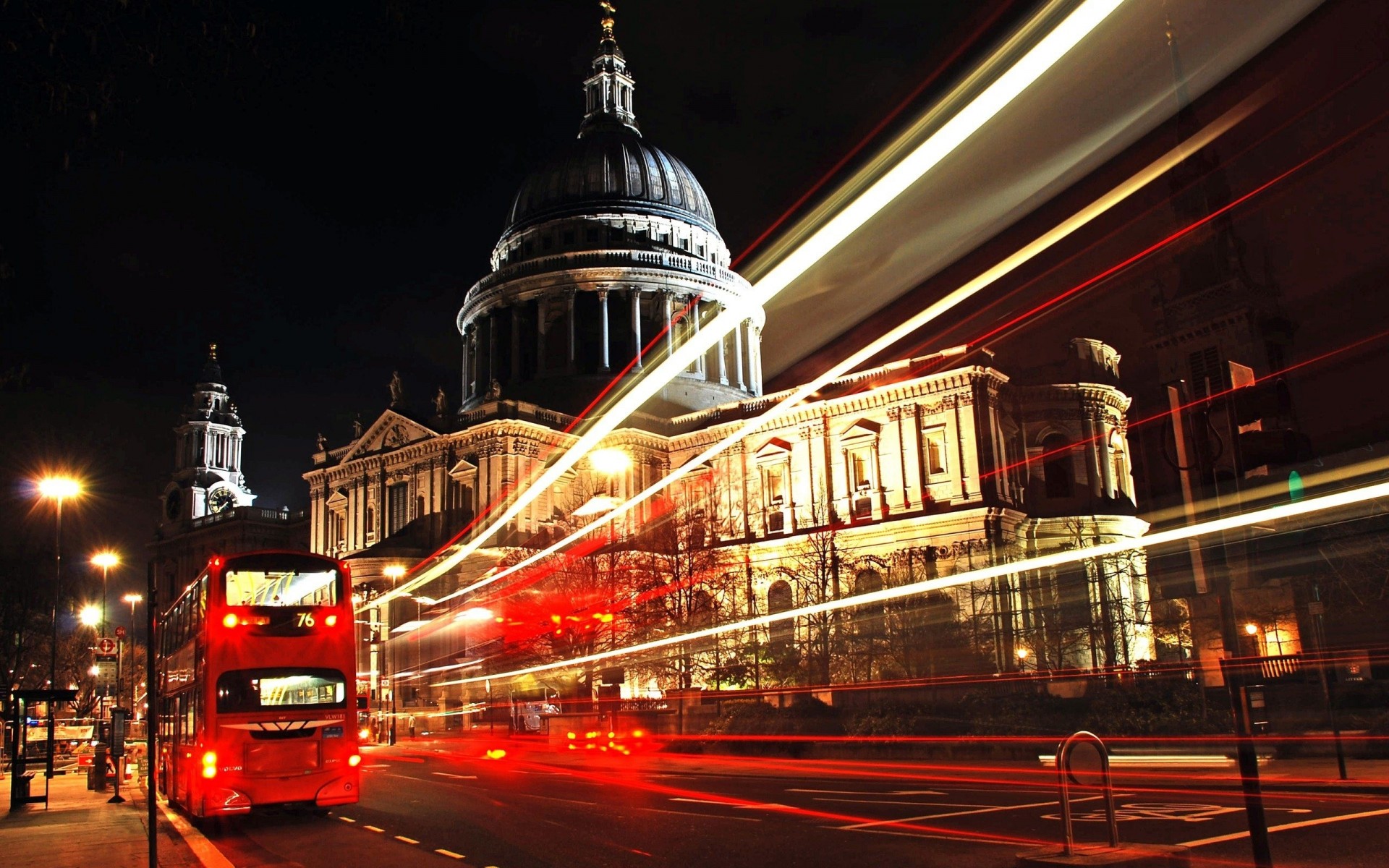 angleterre architecture nuit londres lumières bus ville