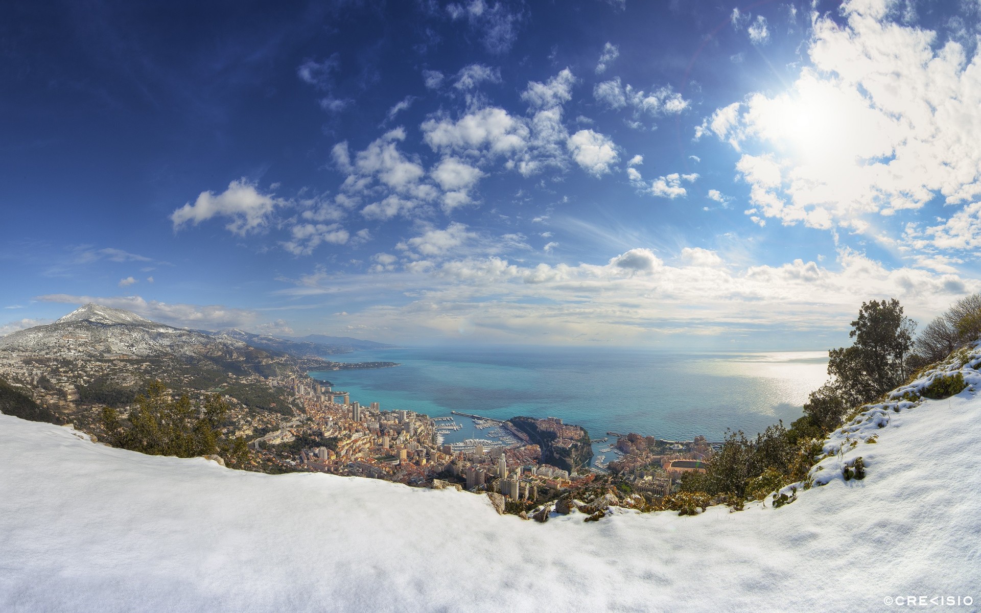 invierno mónaco panorama