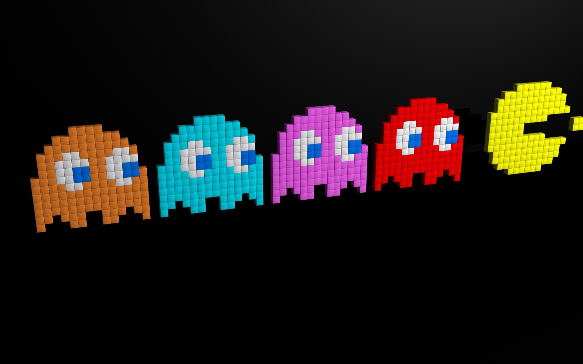 pacman pixel klassiker