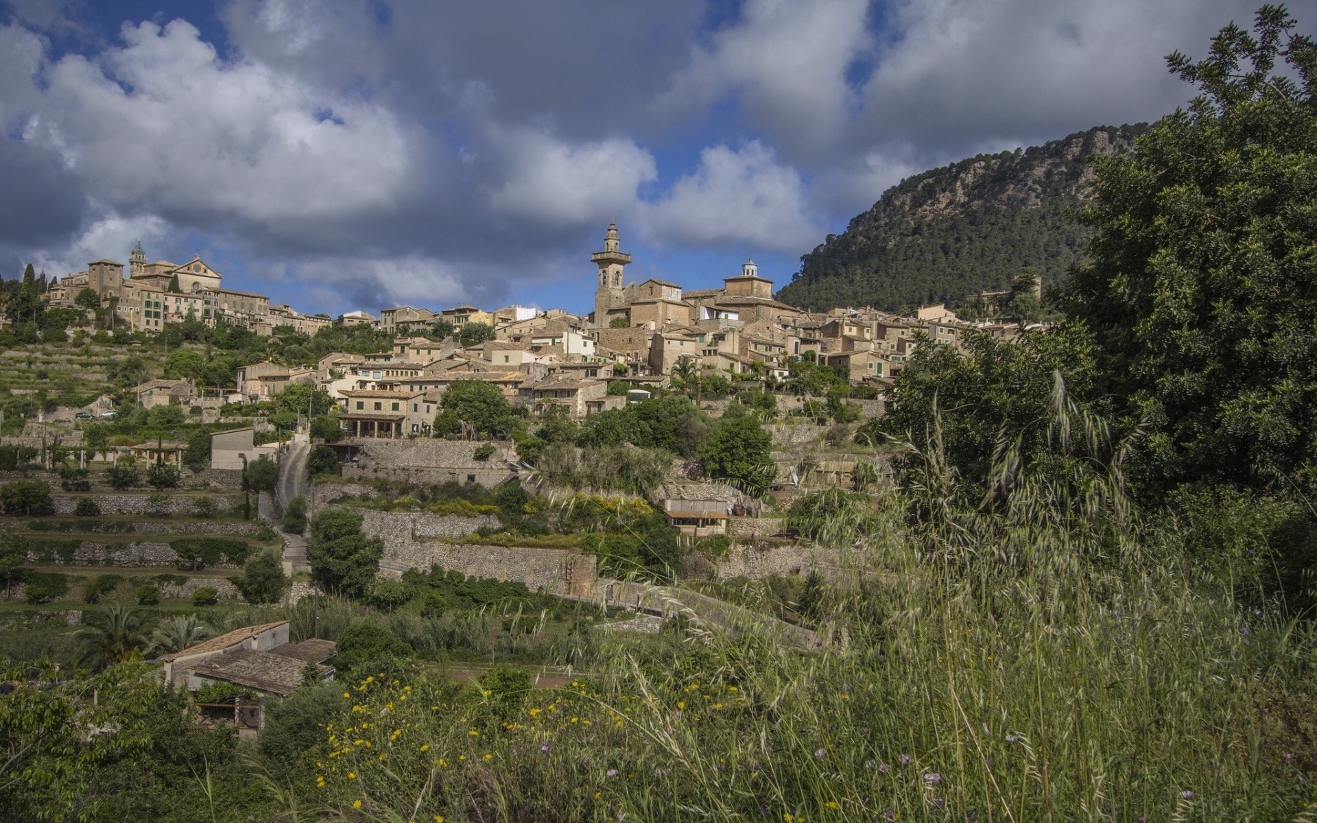 paysage majorque majorque panorama bâtiment espagne