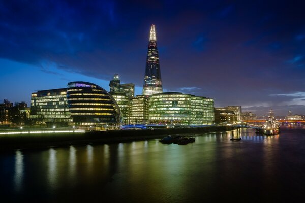 Nachtlichter des schlafenden Londons