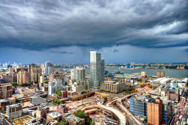 Panorama of New York. Beautiful view