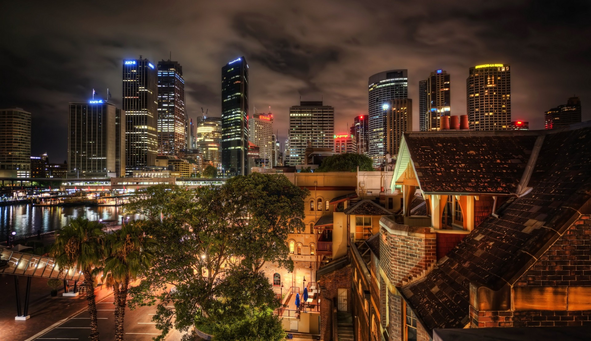 australia night sydney house