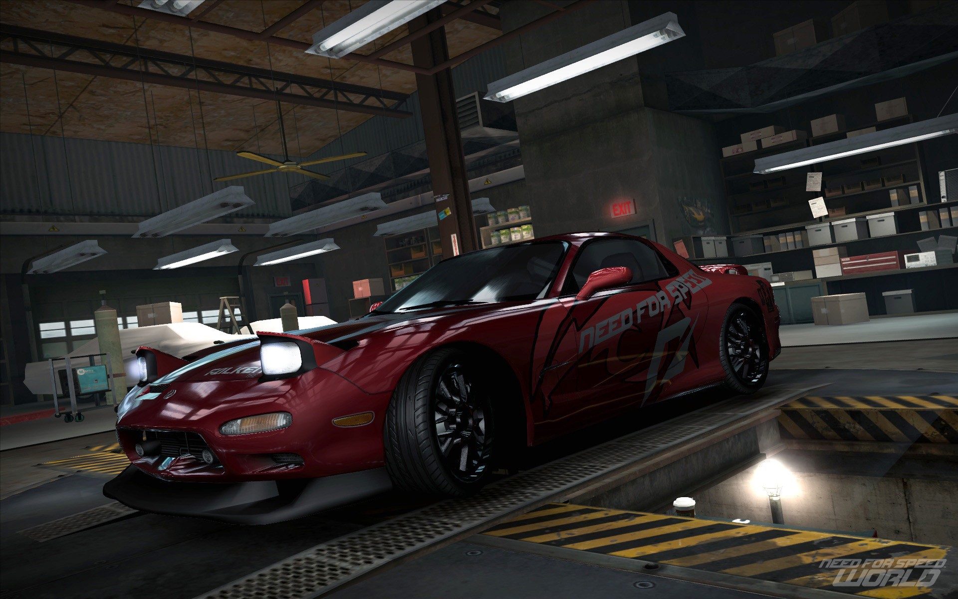 nfs world mazda rx-7 гараж