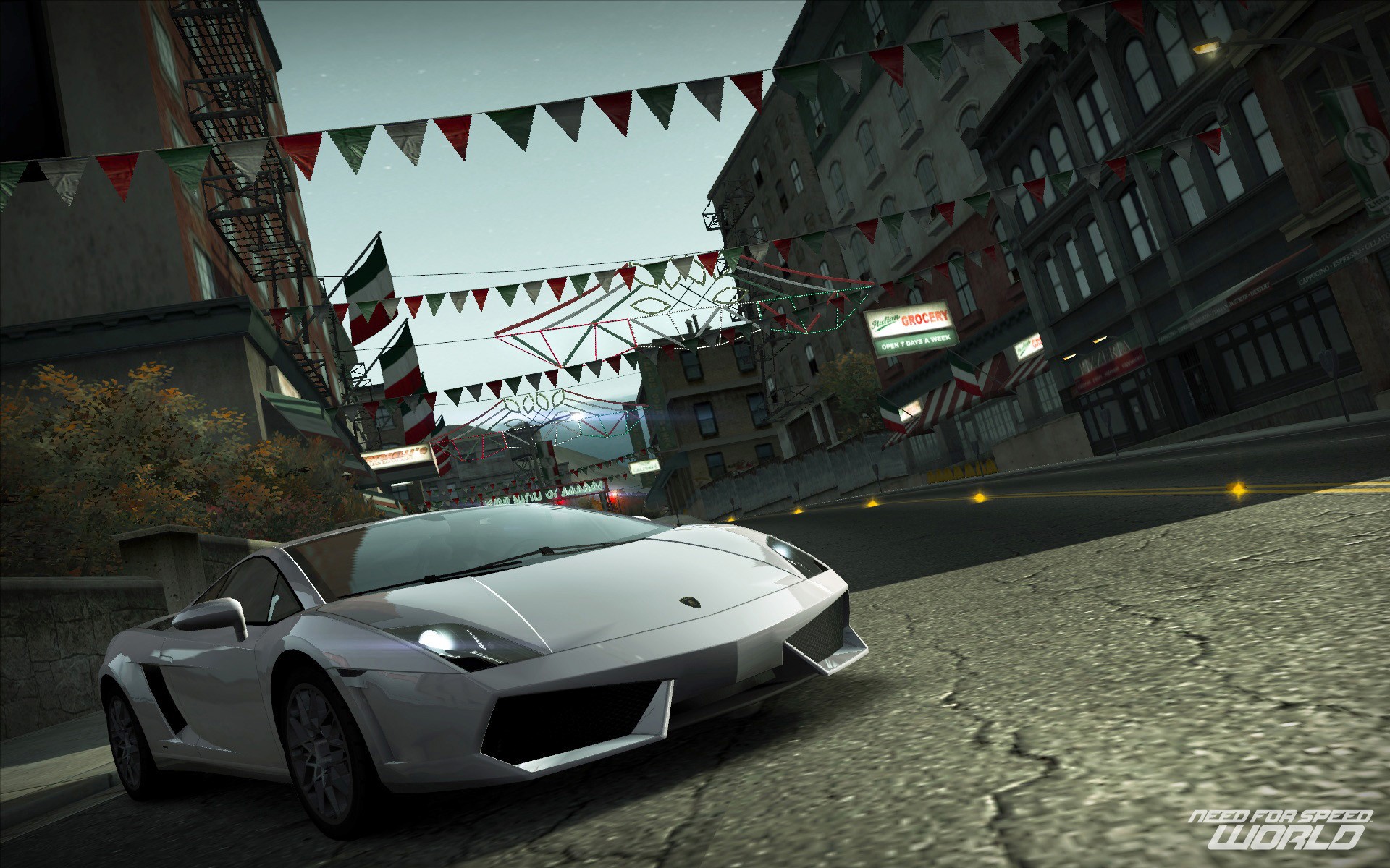 nfs world lamborghini stadt straße