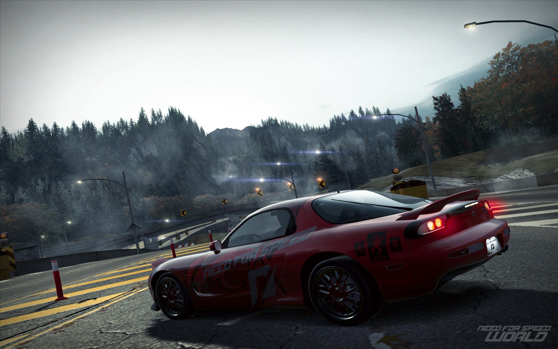 nfs world mazda rx-7 carretera