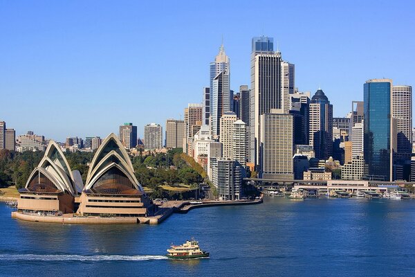 The most popular view of the city of Sydney