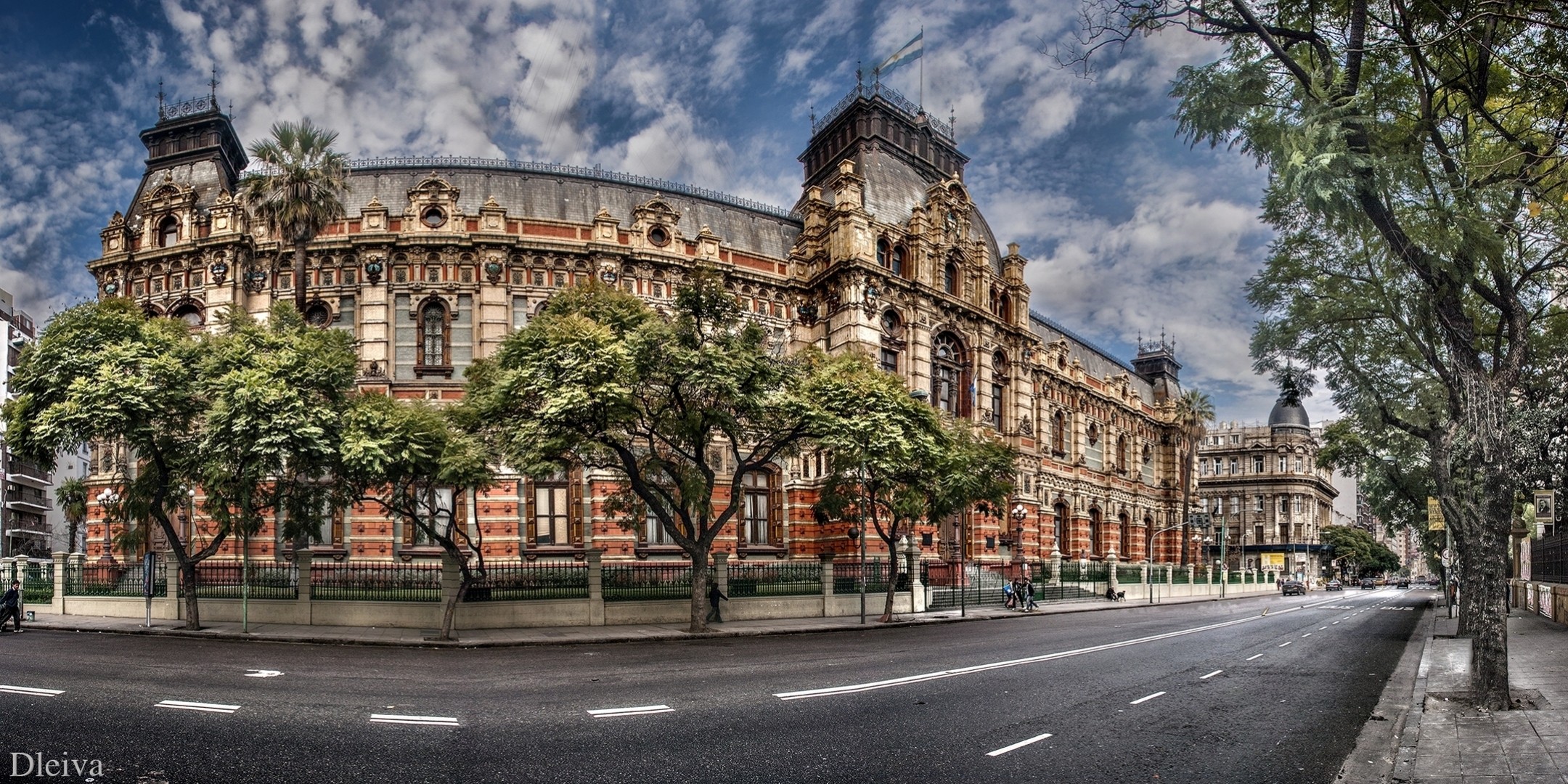 palast argentinien straße buenos aires bäume