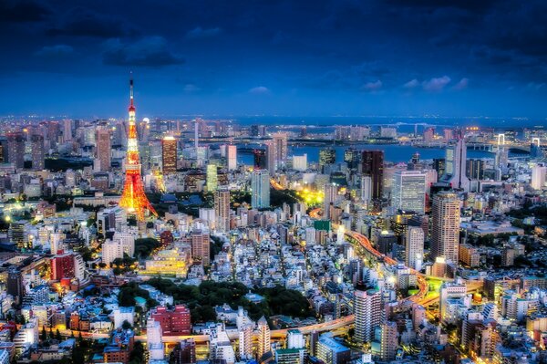 Tokio como la capital brillante de Japón