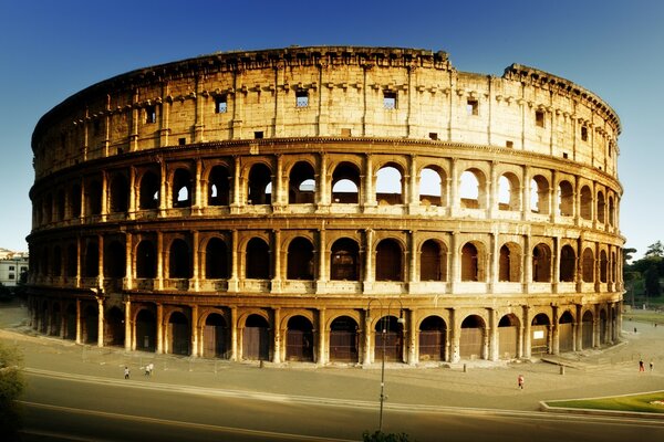 Roman Colosseum in the sun