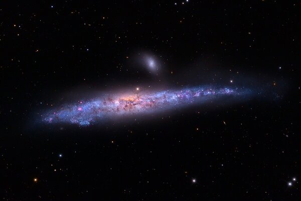 Resplandor de la galaxia de la Constelación vista desde el espacio