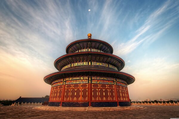 Unusual temple architecture in China