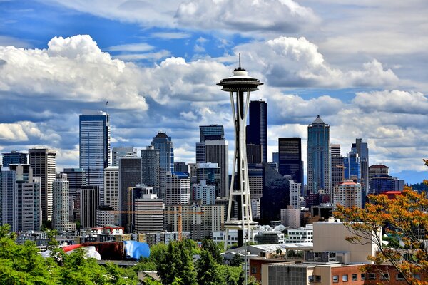 Washington Seattle miasto wieżowiec