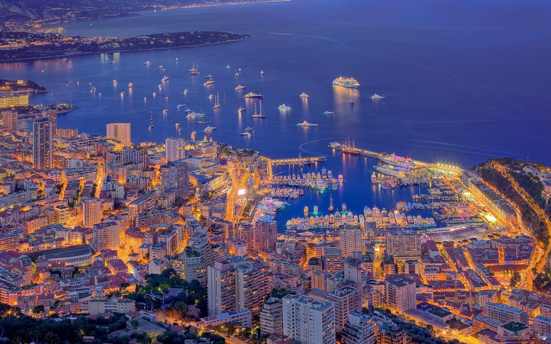 monaco nuit ville