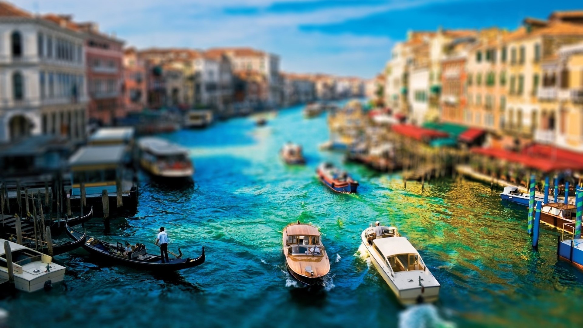 лодки венеция город городской италия