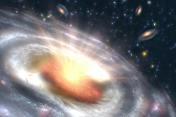 Kosmische Galaxie Explosion Sterne