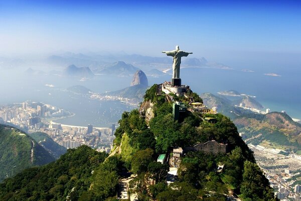 Rio de Janeiro. Statue von Christus dem Erlöser