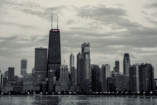 La bellezza monocromatica dei grattacieli di Chicago