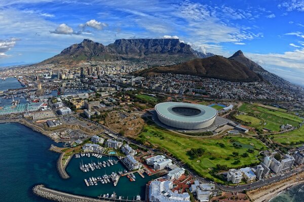 Vue de dessus de l Afrique du Sud